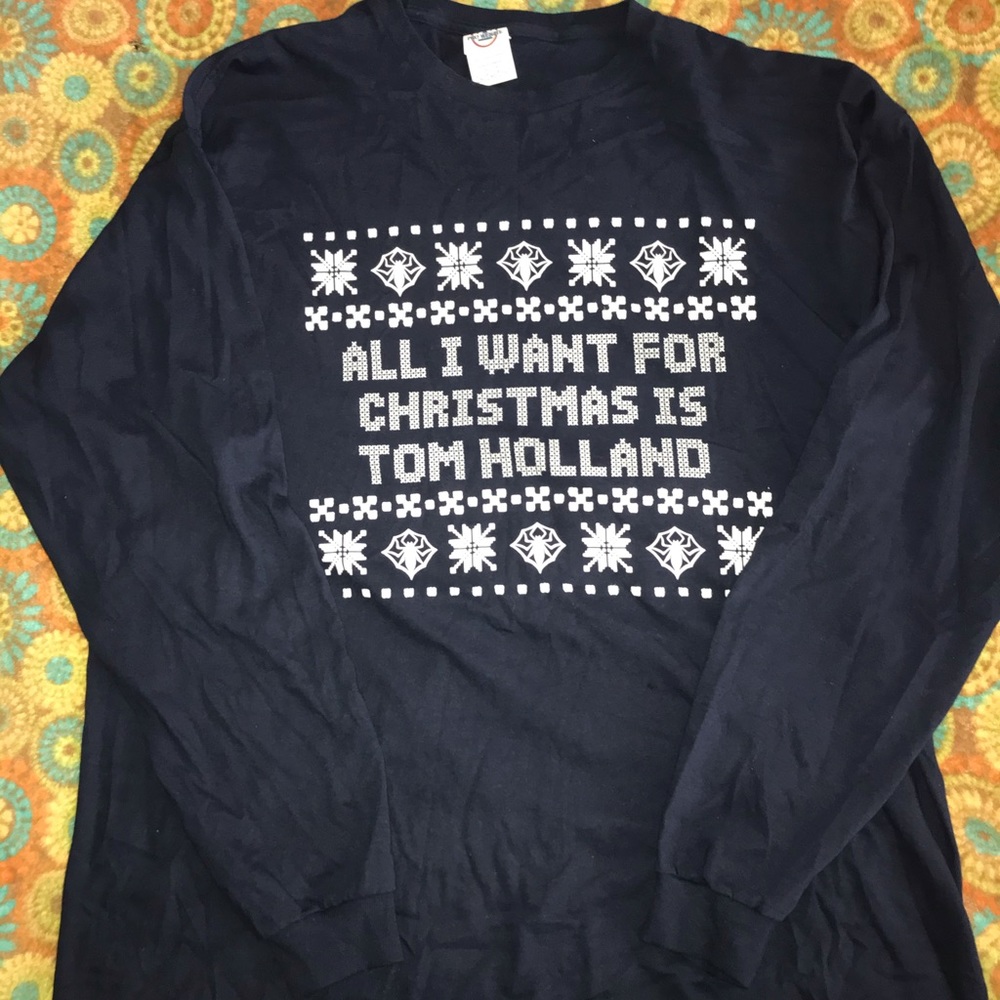 “All I Want For Christmas is Tom Holland” T-Shirt